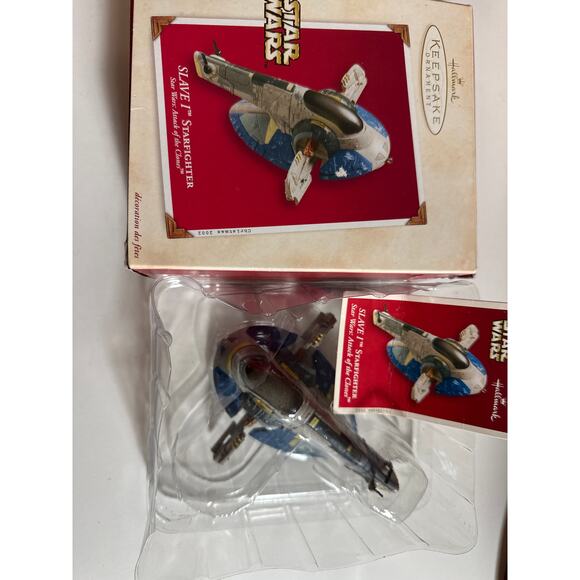Star Wars Hallmark keepsake ornament slave 1 starfighter attack of the clones - Picture 5 of 12